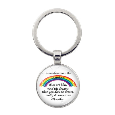 LGBT Rainbow Love Key Chains Portable Key Rings Holiday Gift