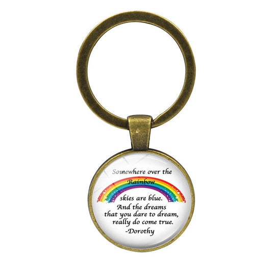 LGBT Rainbow Love Key Chains Portable Key Rings Holiday Gift