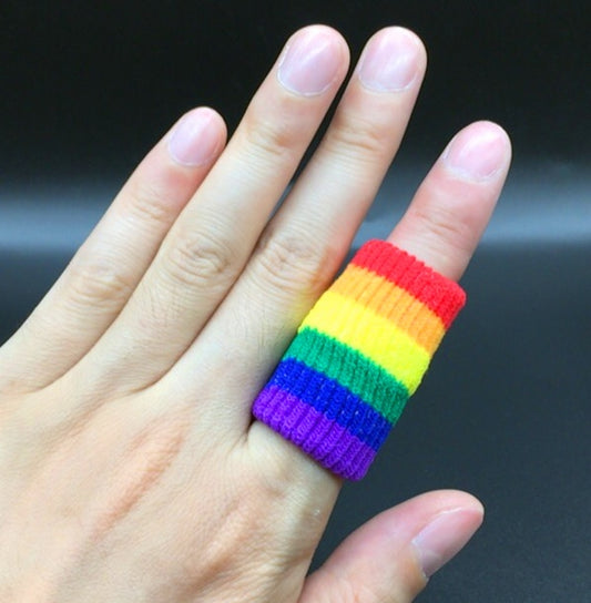 LGBT Rainbow Finger Cots Sports Knuckle Protection Cover