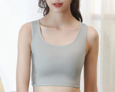 Summer Pick Breathable Elastic Soft Chest Binder with Clasp Hooks