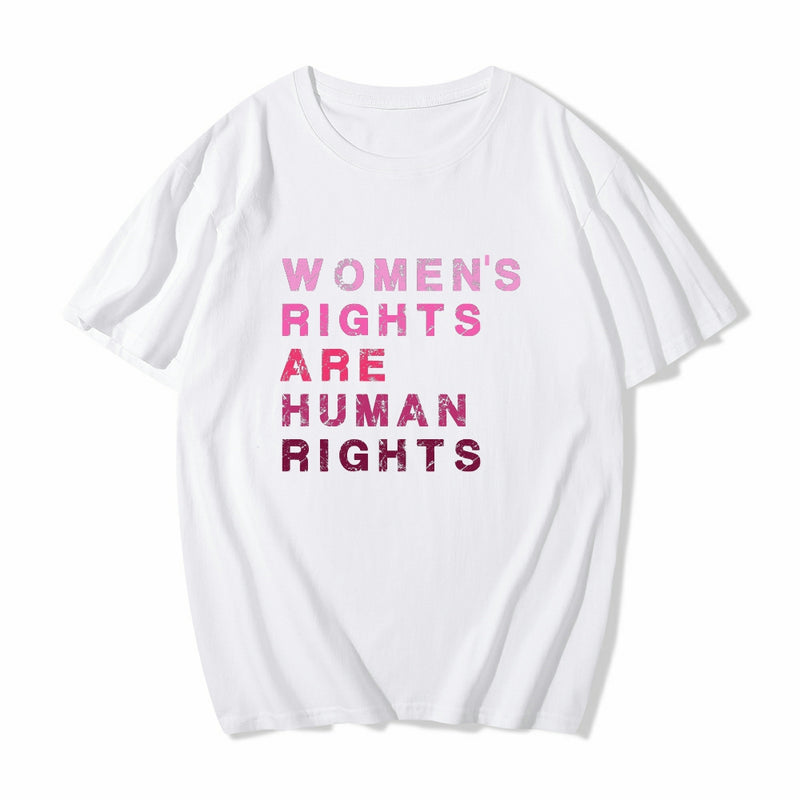 Women Rights Are Human Rights T-Shirt (WHITE)