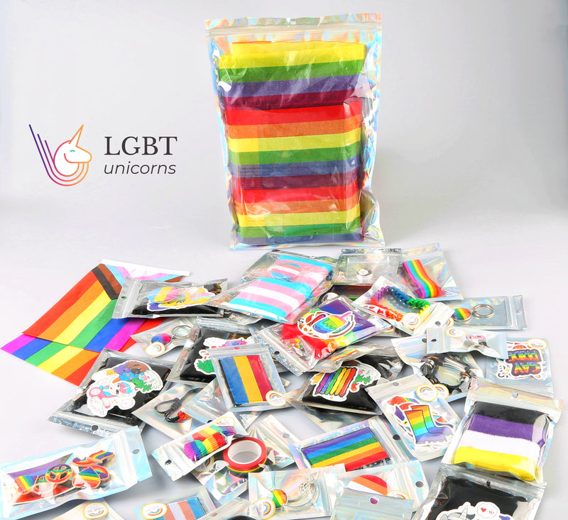 Pride 2022 Up to 18 pcs Rainbow Pride Mystery Bags